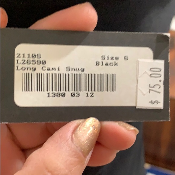 Sympli the Best black long cami snug size 6 - Picture 4 of 9